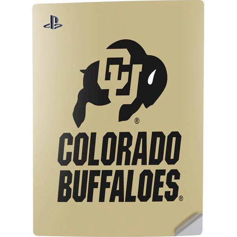 University of Colorado CU Collegiate Text PS5 Digital Edition Console Skin